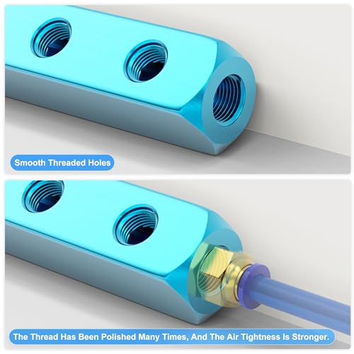 5 Wege 3 Position Luftventil - Pneumatisches Handhebelventil 1/4 BSP | Magnetventil Mit Manueller Steuerung