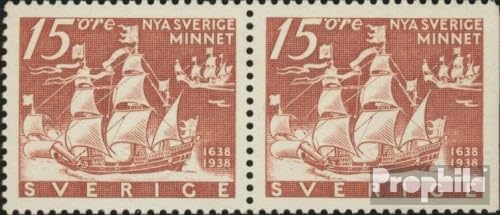 Sweden 246B/Dr Couple unmounted Mint/Never hinged ** MNH 1938 Auswanderer (Stamps for Collectors) Seafaring/Ships