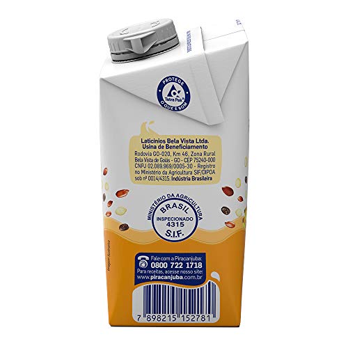 Bebida Láctea Quinoa Linhaça E Chia Sabor Banana Piracanjuba 500Ml
