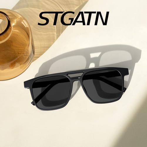 STGATN Polarized Aviator Sunglasses for Women Trendy Rectangle Womens Shades Sun Glasses ST50104