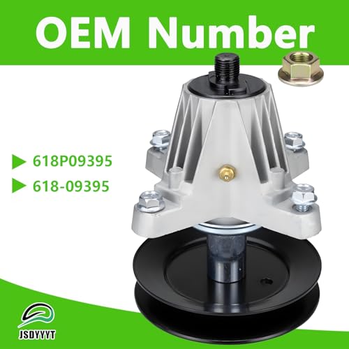 618P09395 618-09395 Lawn Mower Deck Blade Spindle Assembly Compatible with CUB Cadet ZT1-46 ZTS1-46, CraftsmanZ5400 Z5450, Troy Bilt Z46 w/46 Deck(618P09395)