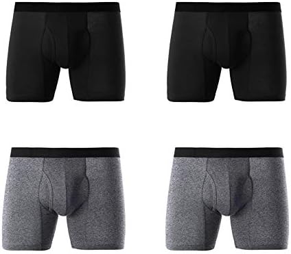 THSISSUE Men's Ice Silk Underwear Breathable Soft Ultra-Thin Mesh Boxer Briefs (Model 4, XX-Large)