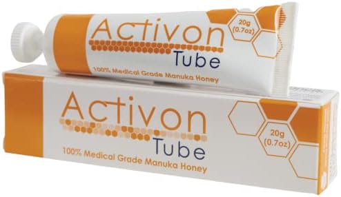Activon Medical Grade 100% Manuka Honey Gel Tube Natural Healing of Wounds 20g Pack of 1