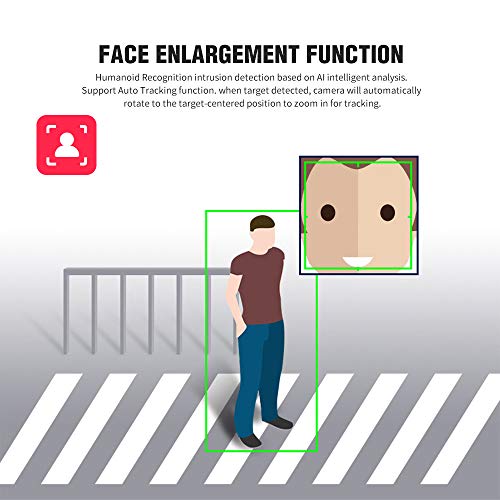 Eversecu 1080P Auto Tracking 30X Zoom Ip Ptz Cctv Camera With An External Poe Splitter, Rtsp For Online Streaming With Long Range Infrared Night Vision Outdoor High Speed Dome Security Camera #TOP4