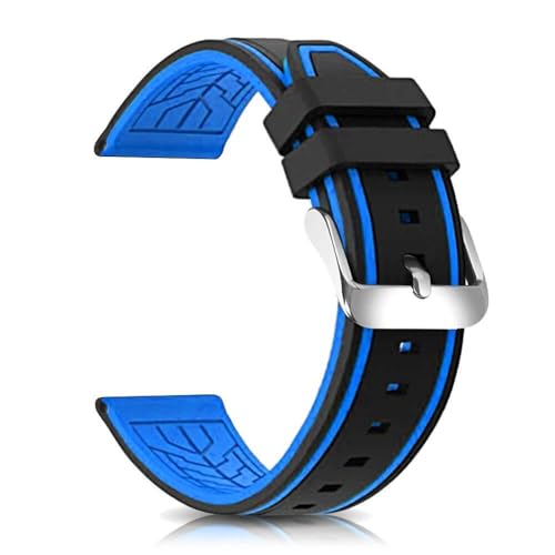 Bracelet montre caoutchouc 20 mm pour vos sessions de natation