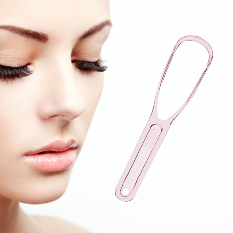 Oral Tongue Cleaner Scraper for Woman Oral Care Effective Coating Cleaning Breath Freshening Food Grade Tongue Scrubber and
