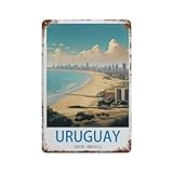 Uruguay Südamerika, Blechschilder, lustiges Vintage-Metallschild, Plaqu-Poster, Wandkunst, Kneipe, Bar, Küche, Garten, Badezimmer, Heimdekoration (30 x 40 cm), J65