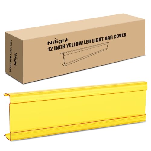 Image of Nilight 13.5 Inch Spot Flood Combo LED Light Bar Yellow Cover