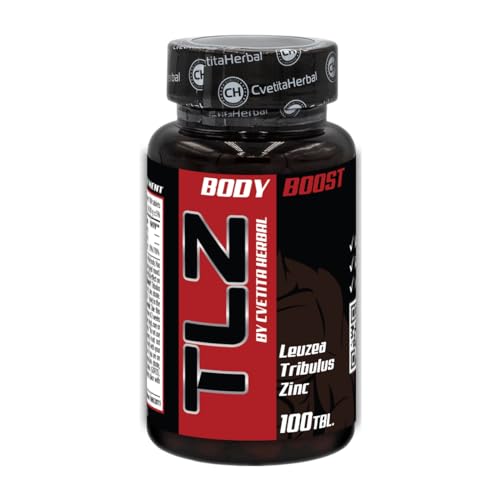 TLZ - Tribulus Terrestris, Leuzea y Zinc | 100 tabletas (suministro 50 días) | Fórmula natural con extractos herbales y zinc para el bienestar masculino