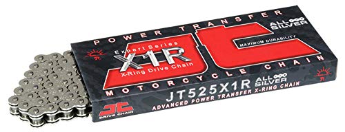 JT Chain JTC525X1R3NN110RL (525 Series) Nickel 110 Link Heavy Duty X-Ring Chain with Connecting Link