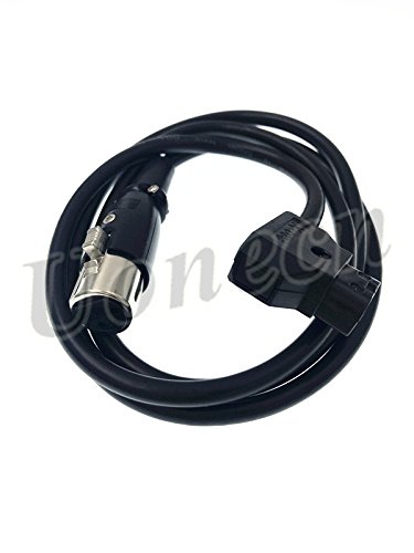 XLR 4 pin Female Connector to D-tap Male Connector Monitor Power Cable for Power Supply Battery Adapter