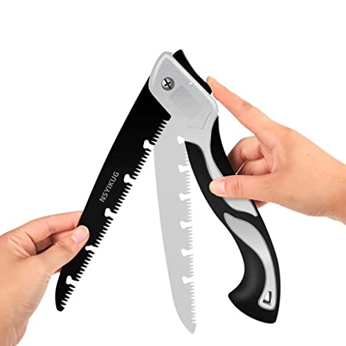 Folding saw Camping Saw,8.2 inch Blade Hand Saw,SK5 Steel,Hand Pruning Saws,suitable for camping,gardening,hunting,cutting wood,PVC