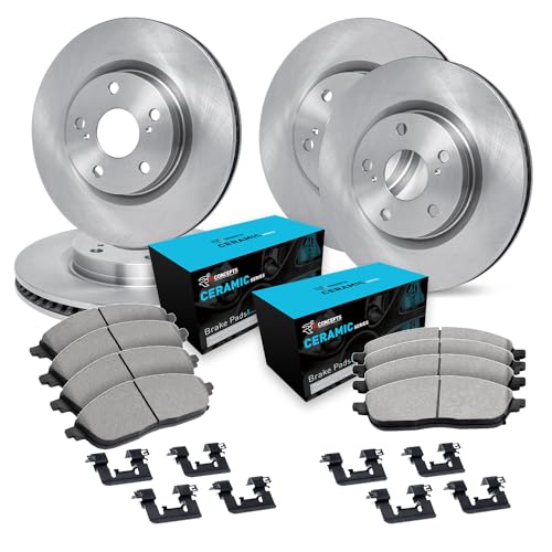 R1 Concepts Front and Rear Brake Kit For 2017-2019 Nissan Qashqai, 2014-2022 Nissan Rogue| Blank...