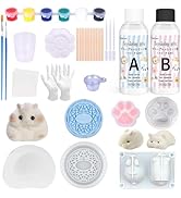 Anergoo Taba Squishes Kit with Pig Bunny Silicone mold Cookie mold squishy hamster mold 3" Paw An...