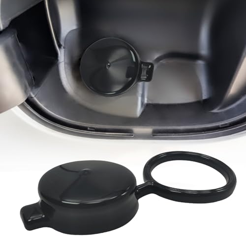 CUNQIANGUAN Capless Gas Cap Cover, Tethered 2.375inch ID, Capless Gas Cap Dirt, Water & Dust Cover Compatible With GMC, Chevrolet, Buick & Cadillac