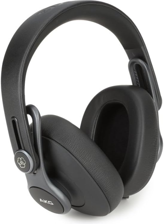 AKG Pro Audio K371 Wired Over-Ear, Closed-Back, Foldable Professional Recording Studio Headphones, Studio Monitor Mixing, Podcast, DJ Stereo Headsets, Black - Image 7