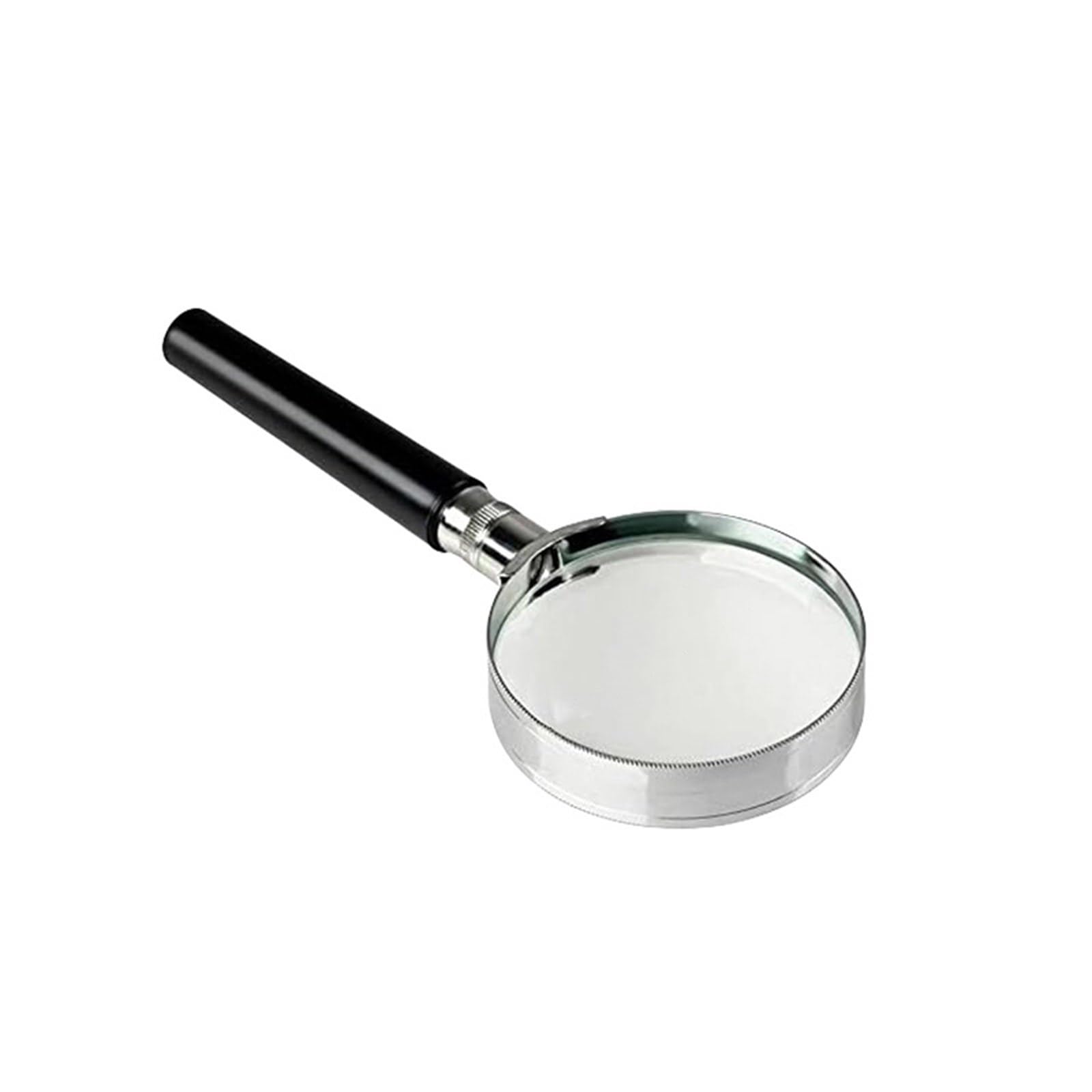 Ergonomic Grip Magnifyings Glass Metal Frame High Light Transmission Ideal for Senior Low View Users Metal Frame Magnifier