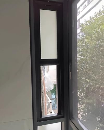 Ventana de Sótano Corredera Vertical de Aluminio con Aislamiento Visual 25x94cm 2
