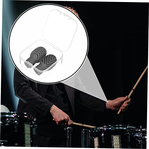 HANABASS 2pcs Silicone Drumstick Caps Mute Tips Drumstick Protectors for Silent Practice Portable Drum Set Accessories Compatible 7A 5A miniatura 7