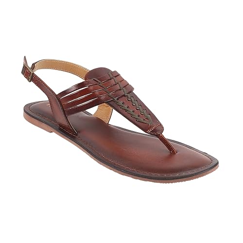 Image of Metro Women Synthetic Leather Flat Sandal