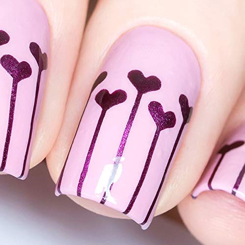 Whats Up Nails - Balloons Nail Stencils Stickers Vinyls for Nail Art Design (2 Sheets, 40 Stencils Total)