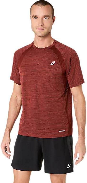 ASICS Camiseta de manga corta para correr para hombre