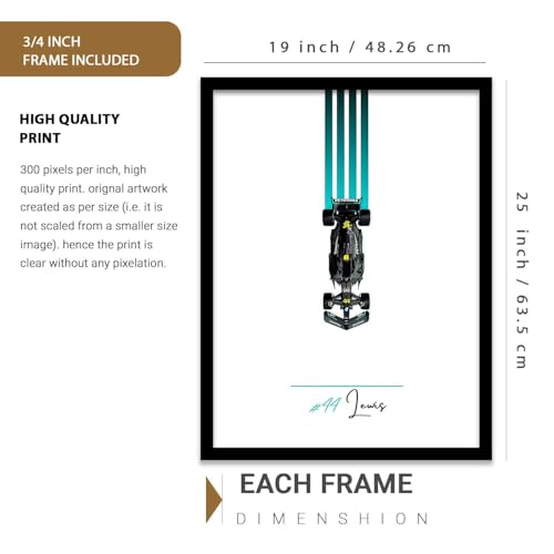 Image of kotart Big Sports Cars Framed Posters Gift Items for Boys Room Wall Decoration Bedroom Living Room Office Studio Decor | Car Poster Frame for Wall Decor Set Of 3 Size (19 X 25 inch)