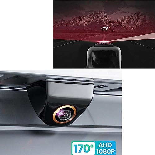 Image of Backup Camera, Waterproof IP68 Backup /Front View Camera, Car Rear View Camera Night Vision with Infrared LED, 170All-Round View, Reverse Camera for Cars, Trucks, RV, SUV, Van (Black)
