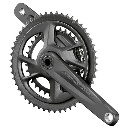 Full Speed Ahead - Omega Adventure Series Aluminum Double Crankset | MegaExo and ABS Technology | for Road and Gravel | Shimano SRAM 10/11 and FSA 11 Speed Compatible | 30/46T 172.5mm