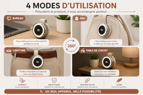 Mini ventilador recargable USB contra el calor en escritorios pequeños 8