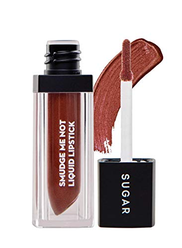 Image of SUGAR Cosmetics Smudge Me Not Liquid Lipstick - 32 Brass Class (Deep Bronze Brown), Brown, 4 ml (Matte)