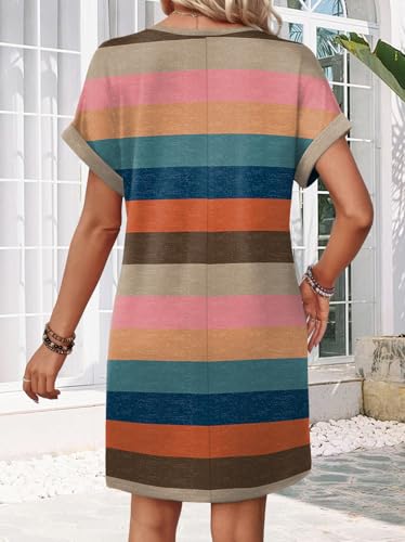 WIHOLL Dresses for Women 2026 Casual Summer Tshirt Dress Wedding Guest Dresses Short Sleeve Fashion Beach Vacation Clothes - Image 6