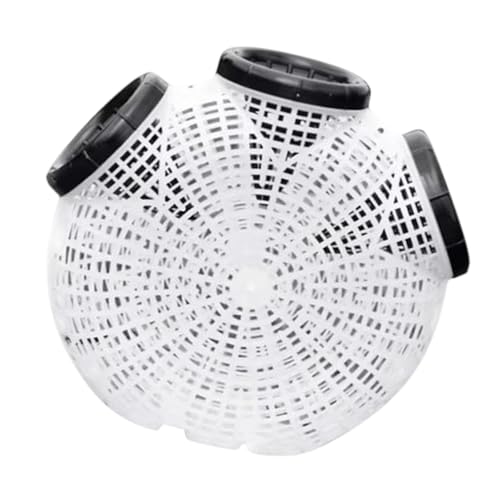 カニ捕獲ネット 川エビ ウナギ捕獲器 淡水河川湖用 フィッシャー ホワイト 白 31x10x27 cm