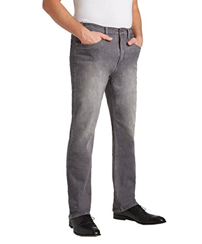 Grand River Grey Stretch Traditional Fit Jeans (38/32, Grey)2