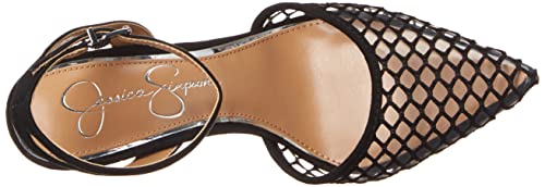 Jessica Simpson Women's Pirrie Lucite Pump, Clear/Black, 9.5 #TOP4