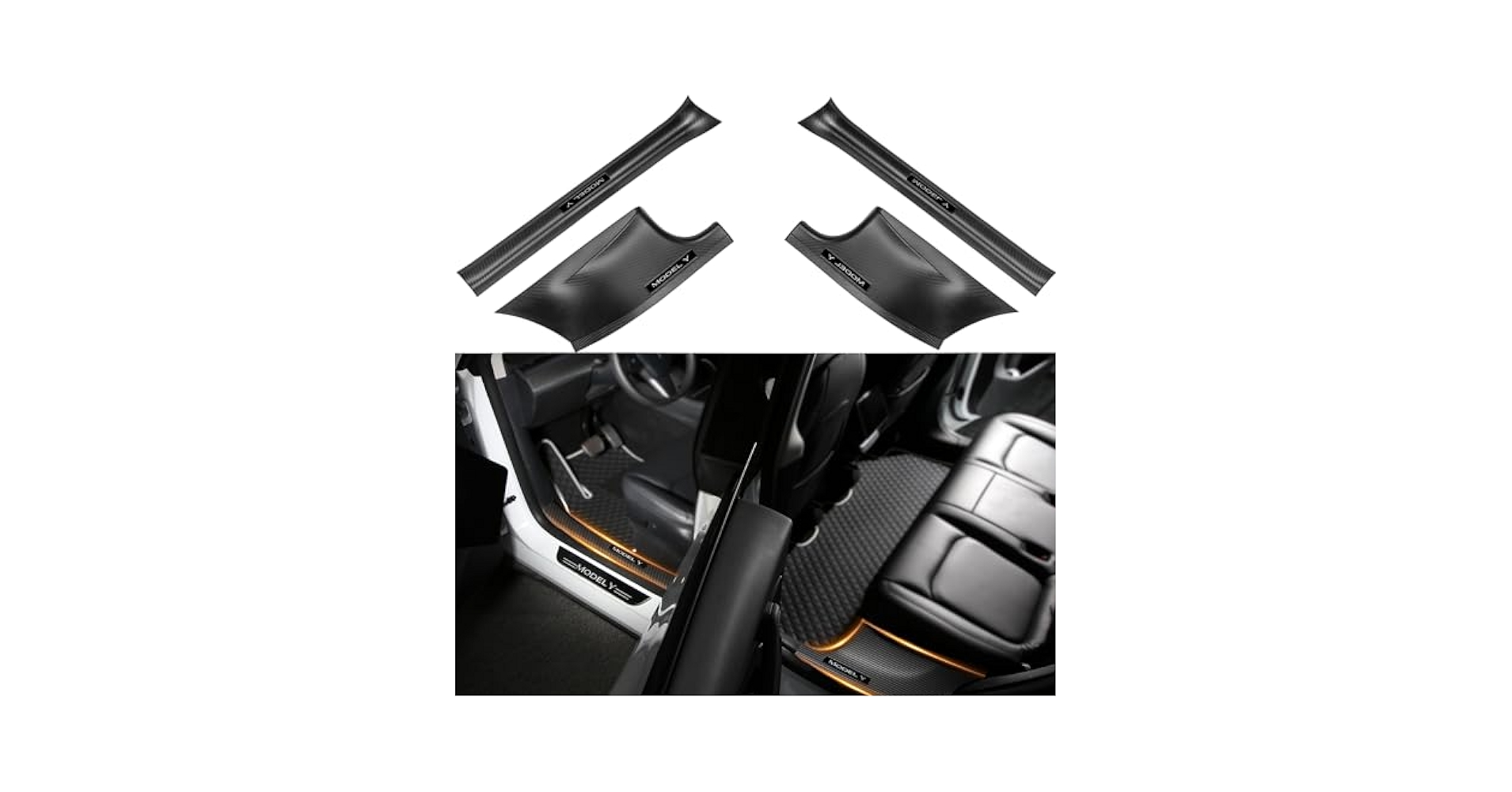 Amazon.com: BMZX for Tesla Model Y Door Sill Protector 5