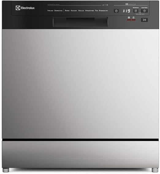 Electrolux Lava-Louça Electrolux 8 Serviços Inox com Programa Lava & Seca 50 min (LS08E) 220V