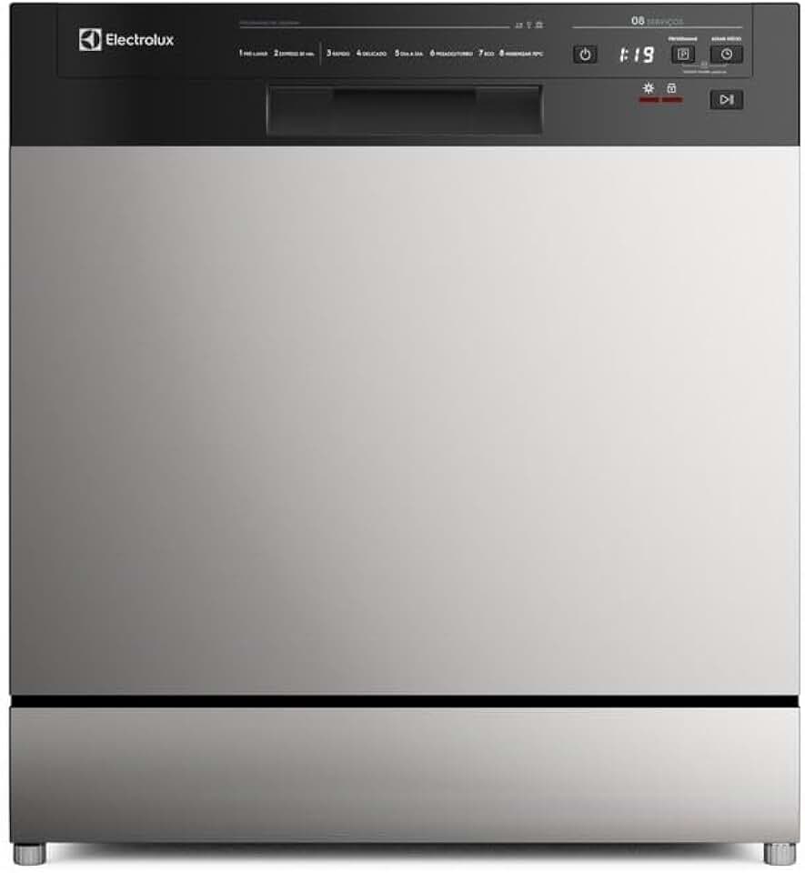 Electrolux Lava-Louça Electrolux 8 Serviços Inox com Programa Lava & Seca 50 min (LS08E) 220V
