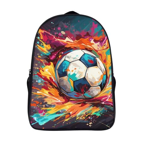 RWKAVZLOP Football Mochilas Infantiles, Mochila Escolar Infantil, Bolso De Escuela Mochila De Viaje, Pequeña Guardería Mochila Preescolar 40x28x16cm