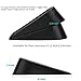 Big Door Stopper Heavy Duty Wedge Rubber Door Stop Works on All Floor Surfaces Height up to 1.9 Inches Non-Scratching Doorstops Special for Home Office School Heavy Door (4 Packs, Black)