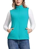 Outdoor Ventures Women's Fleece Vest, Lightweight Warm Vest Outerwear Sleeveless Jacket with Zip Up Pockets for Hiking