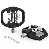 BUCKLOS SPD Bike Pedals Dual Sided Clip in and Flat Platform-Lightweight Nylon Clipless Pedals Fit Shimano Cleats Cycling Shoes-Compatible with Mountain Road Gravel MTB Bike