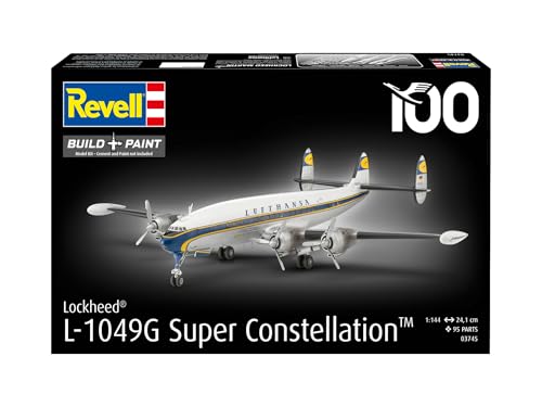 Revell 03745 Lockheed L.1049G Super Constellation Lufthansa 1:144 Scale - Unbuilt/Unpainted Plastic Model Kit - Image 2