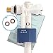 BYMEO, Flotteur WC/Mécanisme Haute Qualité/Valve/Soupape De Remplissage De Chasse D'eau Pour Réservoir De Toilette COMPLET/Plastique blanc/Fournie Avec deux joints + Notice En Français.