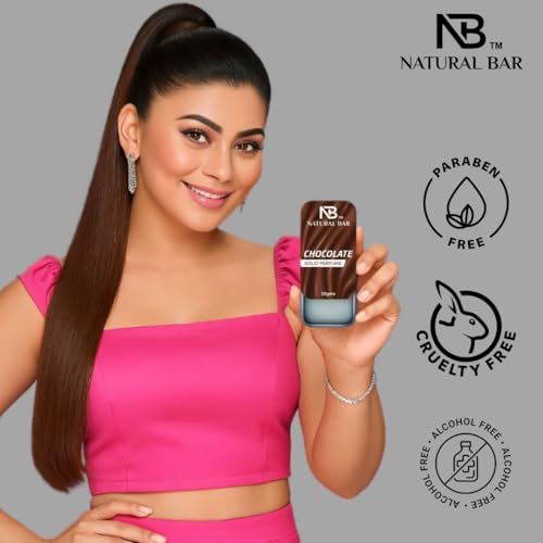 Image of Chocolate solid perfume | Alcohol Free Cologne for Men & Women | Non-Greasy Wax Perfume | Strong & Lasting Fragrance | Gifting Set for Him & Her