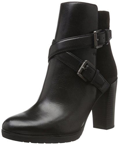 Geox D RAPHAL A, Botines Mujer, Schwarz (BLACKC9999), 36