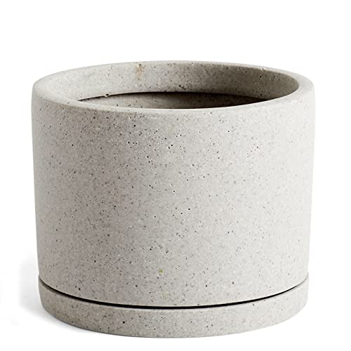 Hay 507992 Pflanztopf, Keramik, Grau/Polystone
