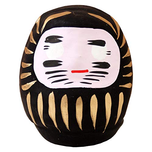 【ノーブランド品】高崎だるま ミニ縁起だるま（0.3号）黒：厄払い・天災回避・黒髪・不苦労・黒字必達 群馬県指定ふるさと伝統工芸品