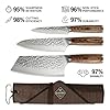 KOFERY 5PCS Chef and BBQ Knife Set with Roll Bag, High Carbon Stainless Steel Knives for Precise Cooking, Outdoor Meat Cutting(Include Sharpening Steel)