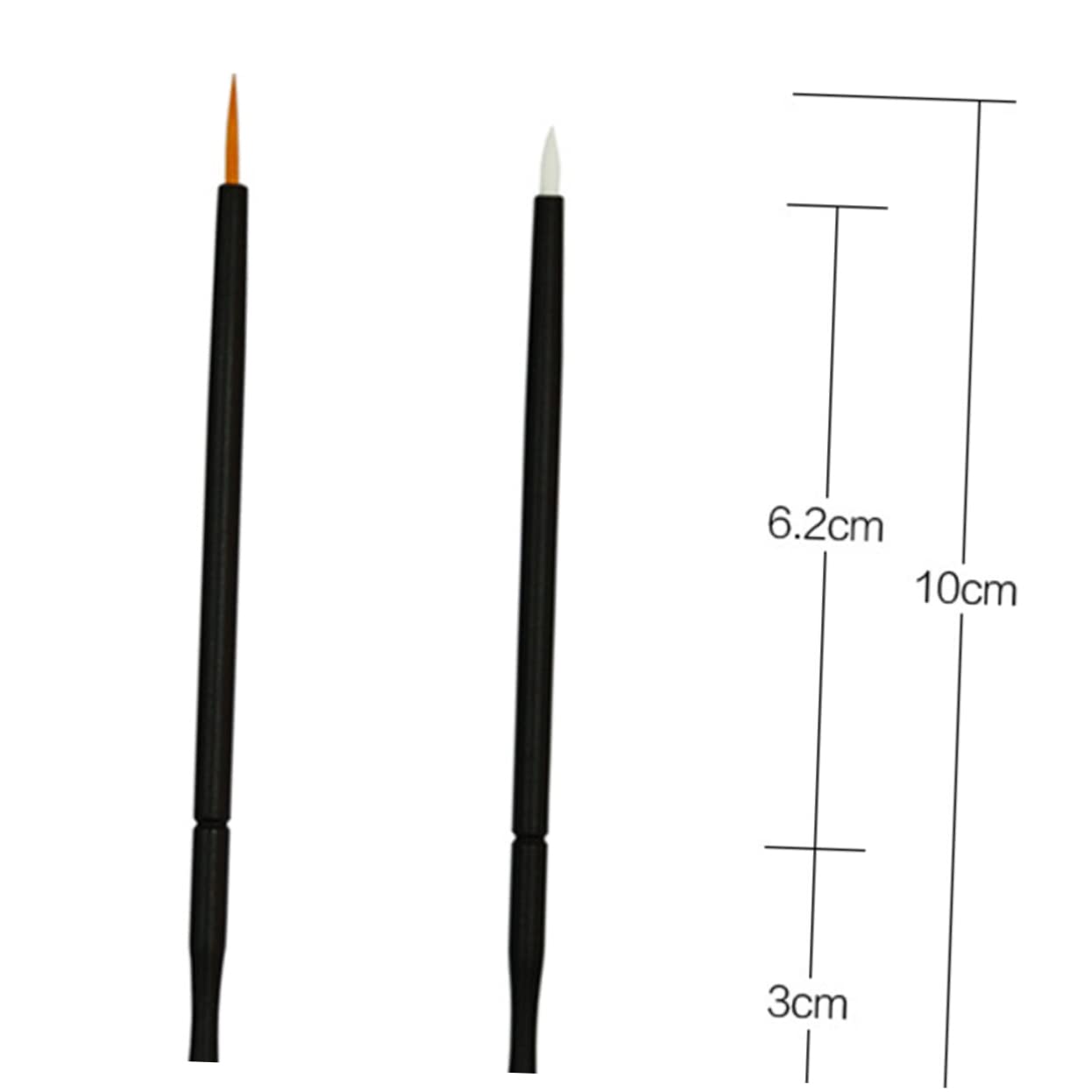 Mikinona Safe to Use Eyeliner Disposable Wand 100pcs Eyeliner Lip Gloss Applicators Set